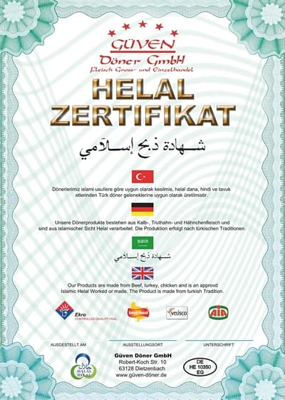 Halal Zertifiziert